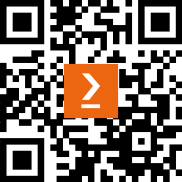 A qr code with an orange square AI-generated content may be incorrect.