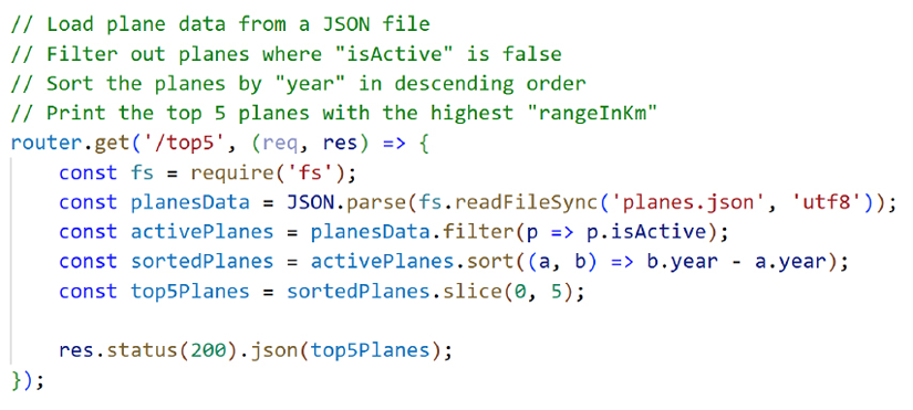 Figure 4.3: A comment-to-code transformation in JavaScript