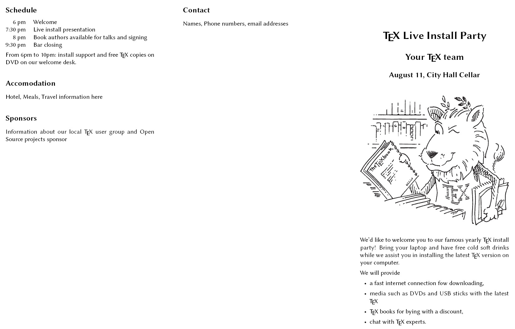 Figure 1.7 – A foldable leaflet