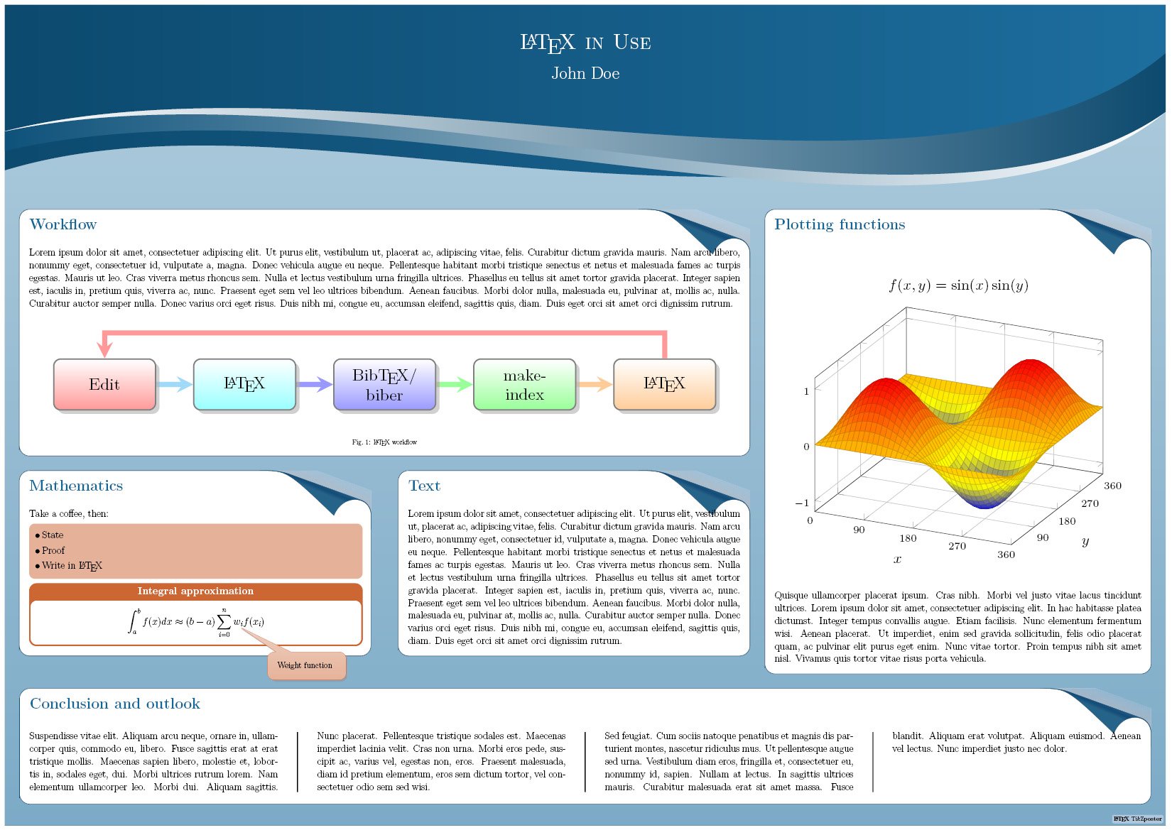 Figure 1.8 – A colorful poster with a block layout