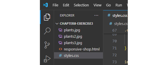 Figure 8.14: Exercise 8.3 folder structure