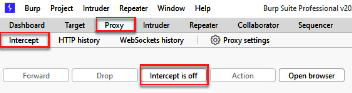 Figure 1.20 – Turning Intercept off to see traffic