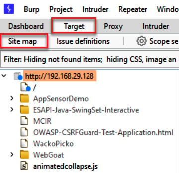 Figure 1.21 – Confirmation of HTTP traff﻿ic flowing into Burp