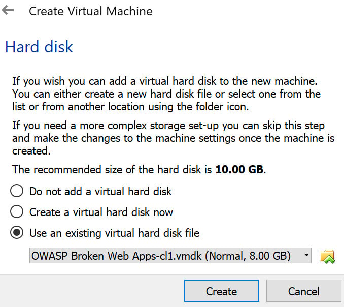 Figure 1.6 – Hard disk allocation