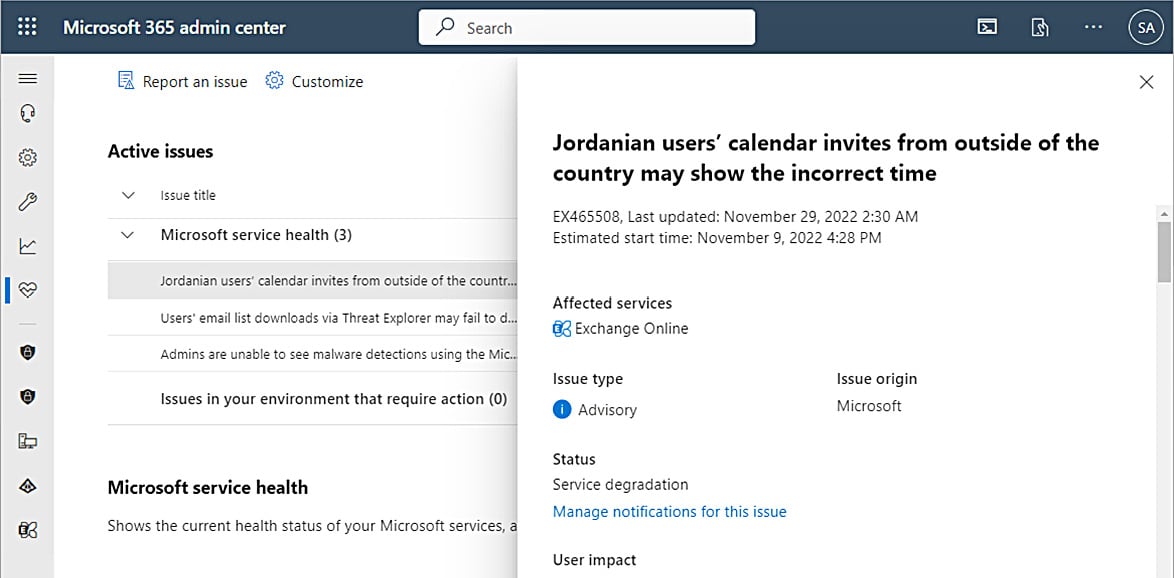 Figure 1.20 – Expanded active issue