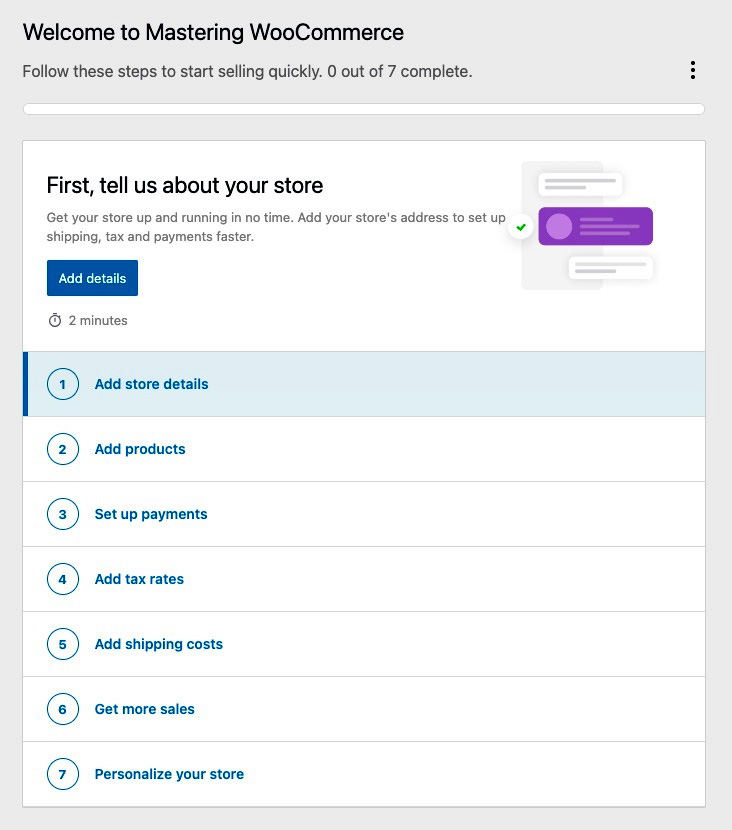 Figure 1.6 – First step of the setup wizard