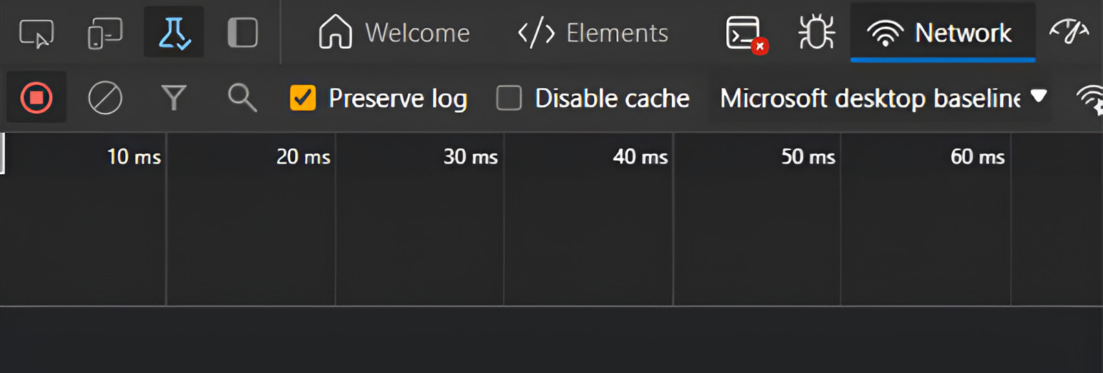 Figure 2.11: In-browser developer tools Network tab