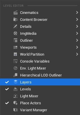 Figure 5.10 – Layers tab
