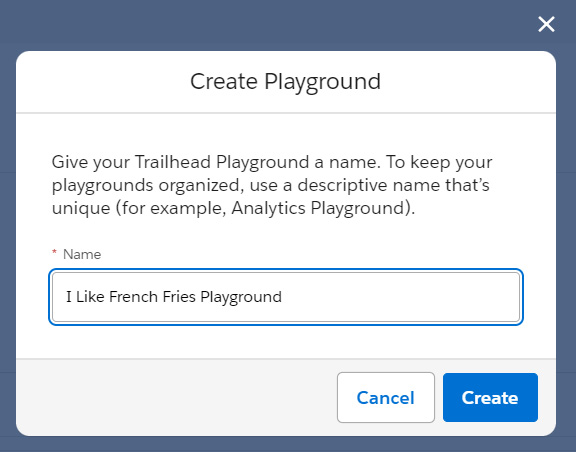 Figure 1.7: Create a Playground