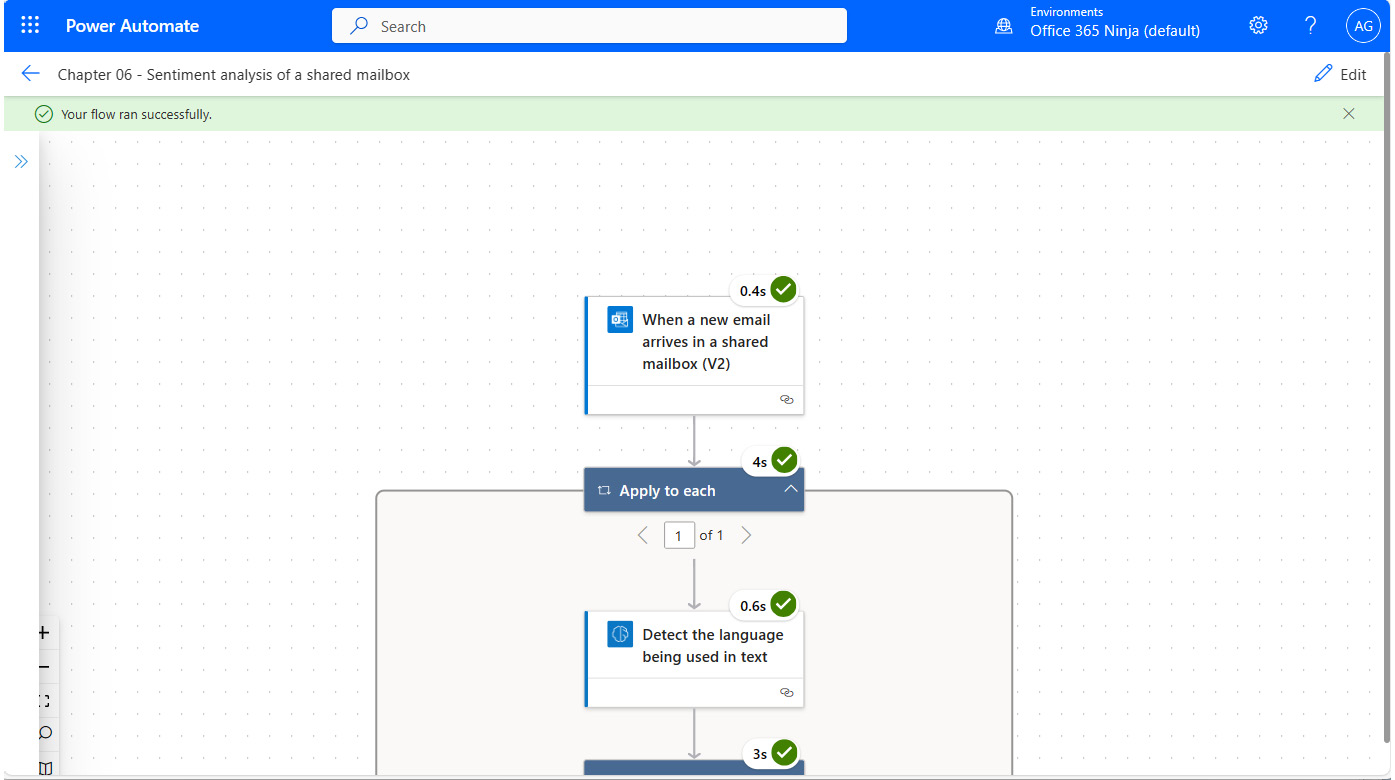 Figure 6.26 – Flow execution results