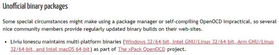 Figure 1.6: The Unofficial binary packages section