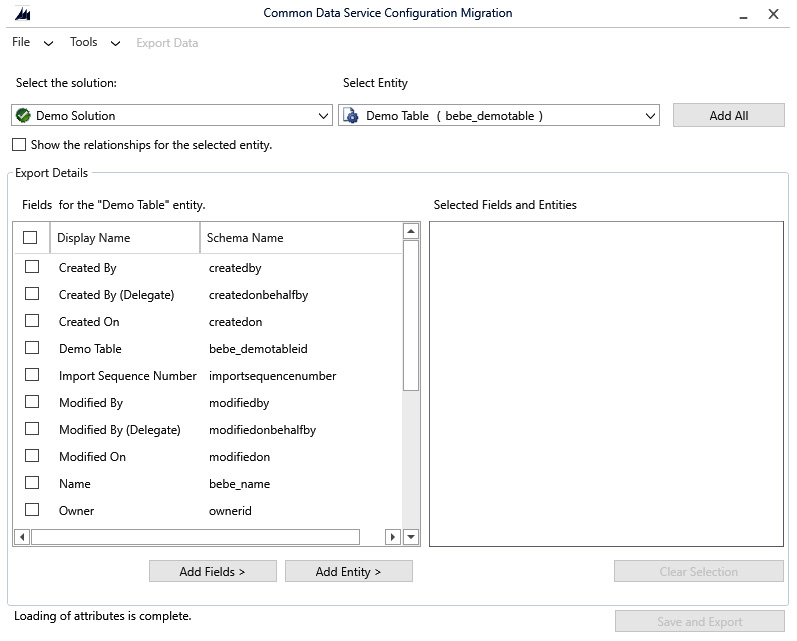 Figure 11.5: Creating a DMU schema – selecting a solution