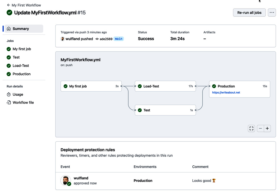 Figure 1.33 – The final summary of the workflow