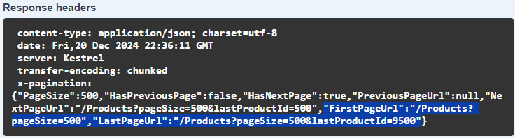 Figure 1.5 – FirstPageUrl and LastPageUrl