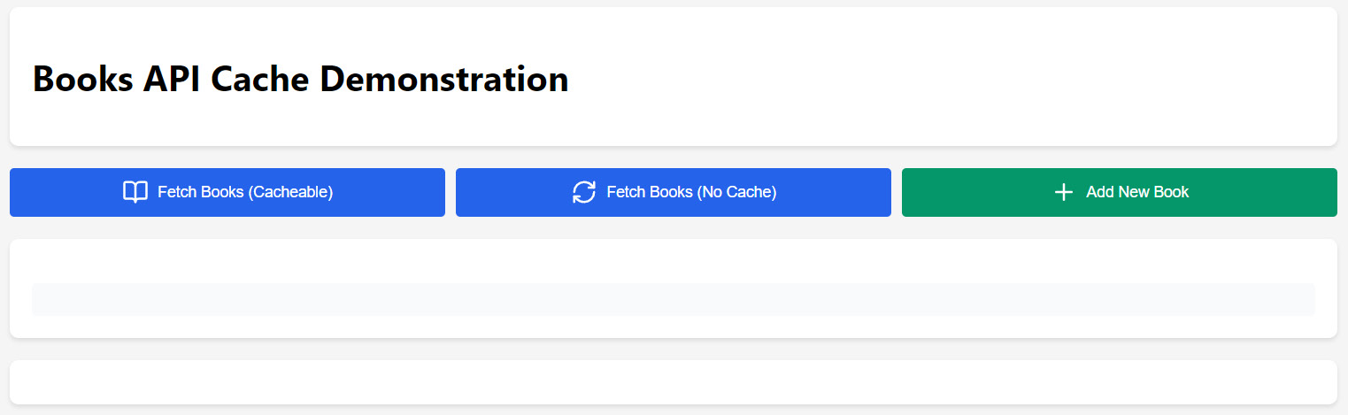 Figure 10.1 – Books API cache demonstration