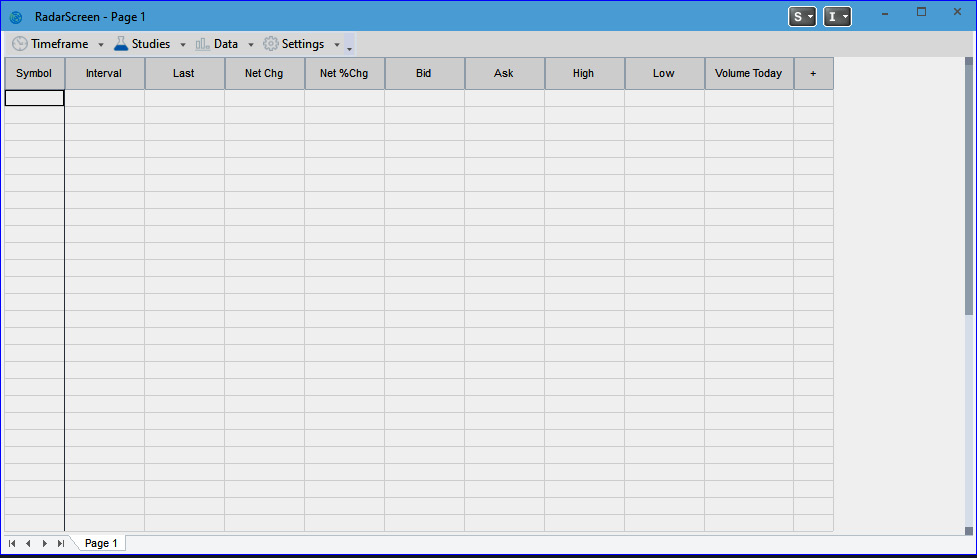 Figure 1.13 - RadarScreen