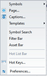 Figure 1.17 - RadarScreen settings