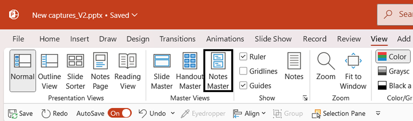 Using PowerPoint’s Document Masters for Accessible Handouts and Notes ...
