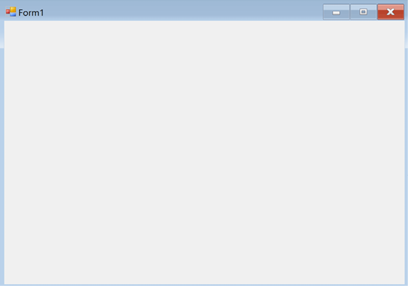 Figure 1.6 – Blank Windows form in Visual Studio