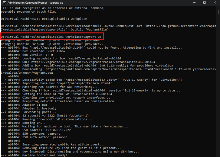 Figure 1.35 – vagrant up