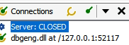 Figure 16.5 – Connections window showing active connections