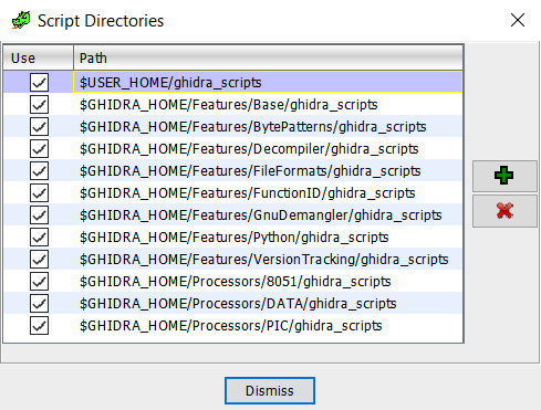 Figu﻿re A.6 – Script Directories