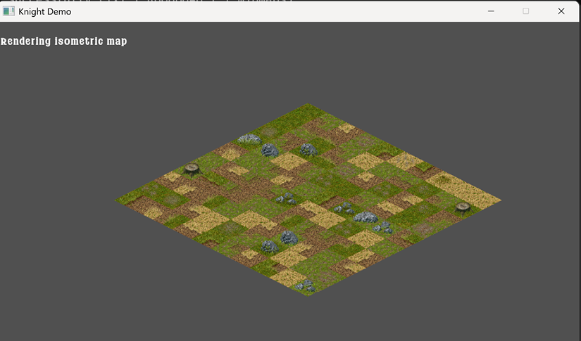 Figure 4.15 – Rendering an isometric tile map