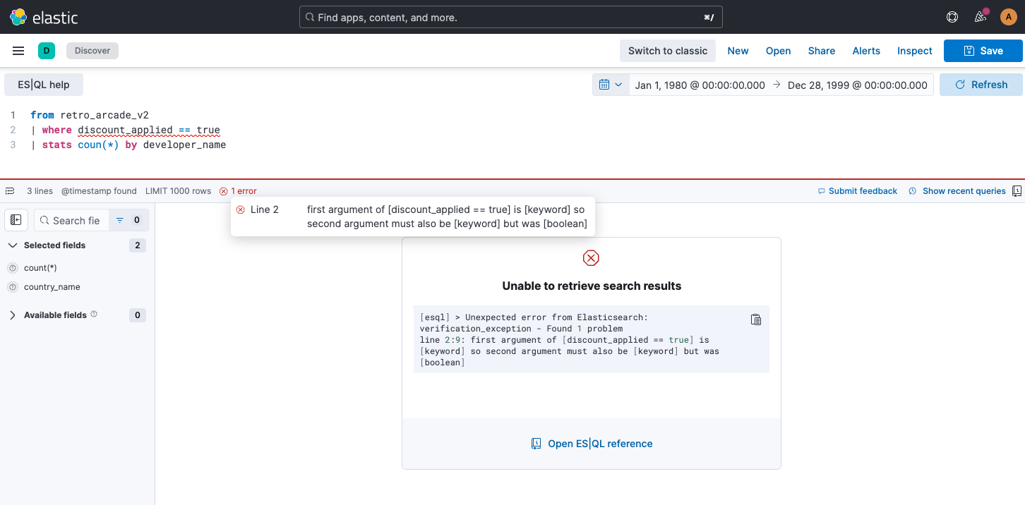 Figure 2.15 – Example of a common error