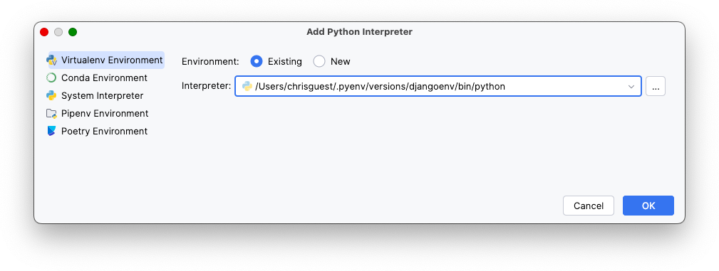 Python Interpreter Window Chapter 1: Introduction to Django | Web Development with Django 6