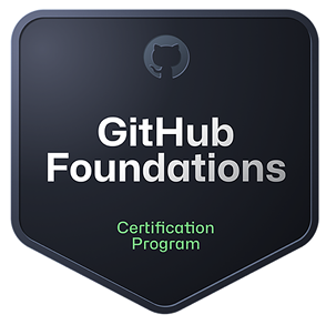 Figure 0.1: GitHub Foundations certification badge