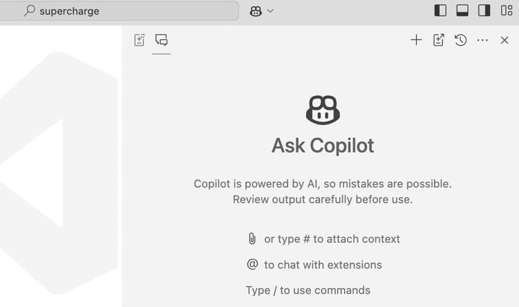 Figure 3.10: GitHub Copilot chat window in VS Code