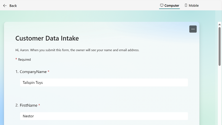 Figure 14.14 – Submitting the form