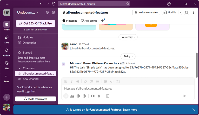 Figure 15.11 – Viewing the Slack message