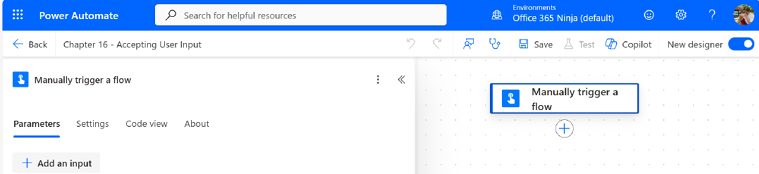Figure 16.8 – Expanding the trigger options