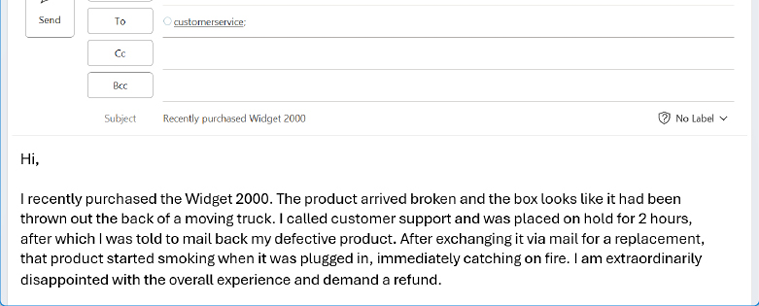 Figure 22.22 – Composing a test email