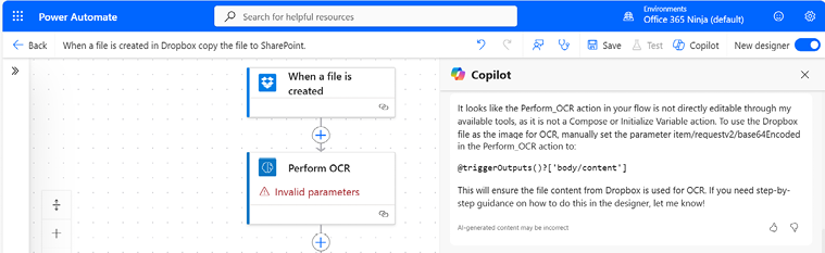 Figure 23.9 – Reviewing the Copilot prompt output
