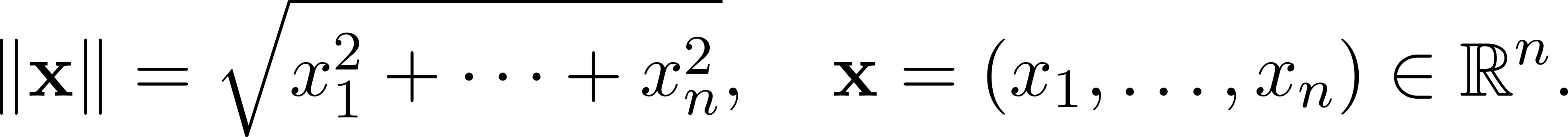  ∘ ------------ 2 2 n ∥x ∥ = x1 + ⋅⋅⋅+ xn, x = (x1,...,xn) ∈ ℝ . 