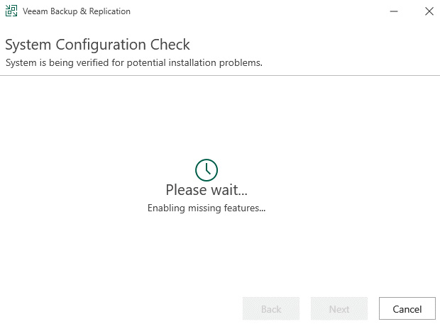 Figure 1.5 – System Configuration Check – missing components