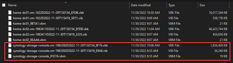 Figure 1.21 – Per VM backup chain in v12