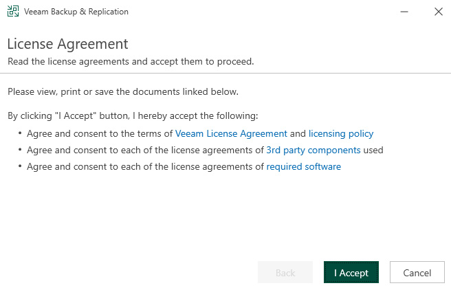 Figure 1.33 – License Agreement dialog