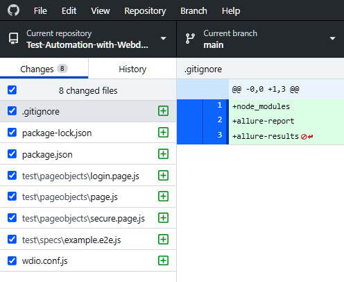 Figure 2.22 – The repo now only stores the files