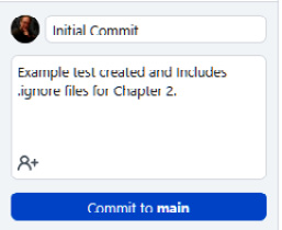 Figure 2.23 – Adding a comment and details to a local commit