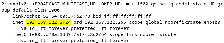 Figure 7.13 – Checking the new IP address