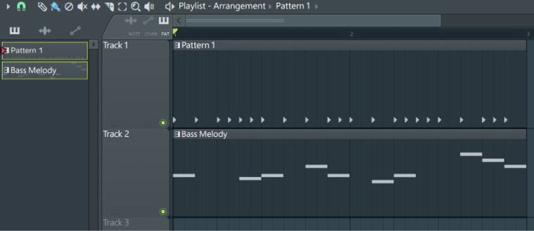 Figure 1.16 – Added patterns to the Playlist
