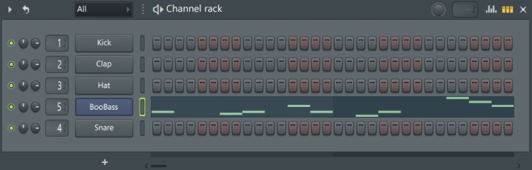 Figure 1.19 – Routing BooBass to the Mixer
