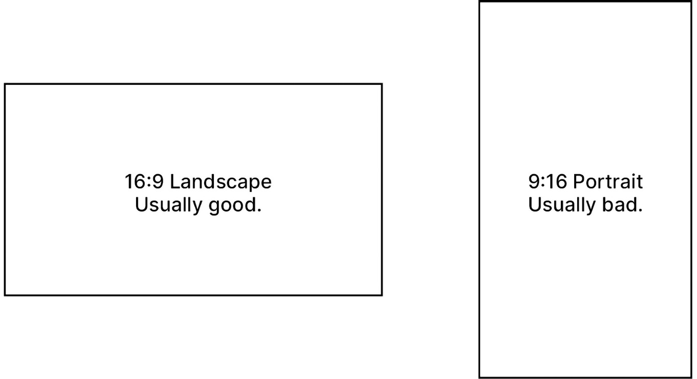 Figure 2.2: Hold your phone like it&rsquo;s a TV!