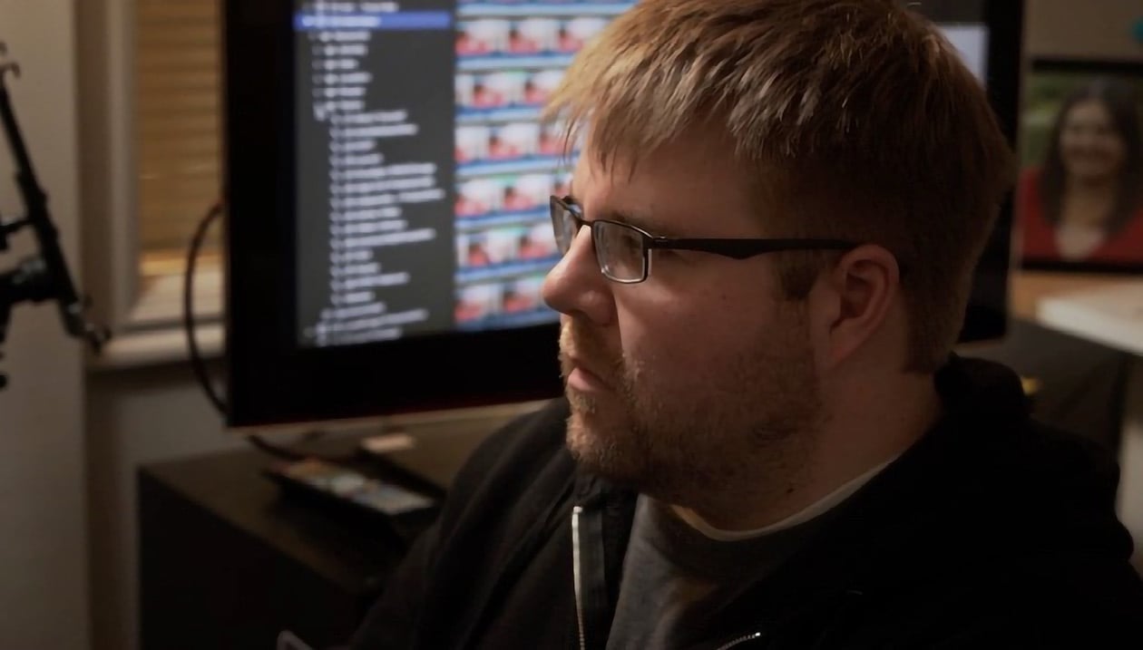 Figure 2.15: A subject on camera, but not talking? That&rsquo;s probably not A-roll (from Brad Olsen&rsquo;s Off the Tracks)