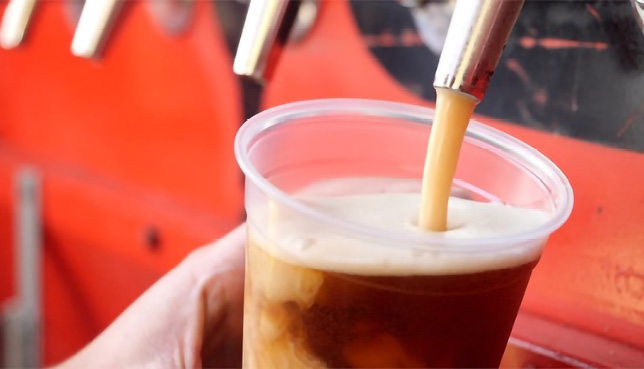 Figure 2.20: This slow-motion close-up of beer being poured is a great scene-setter