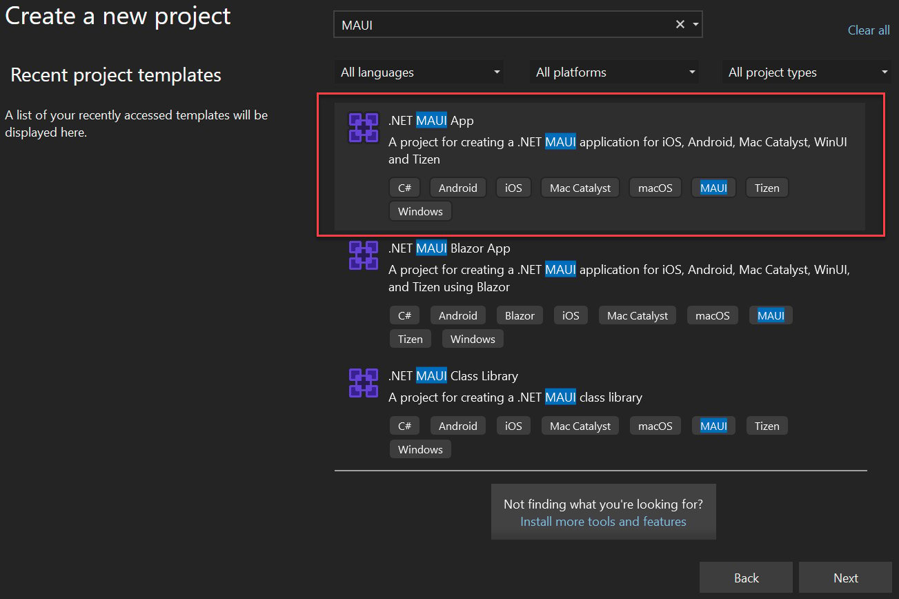 Figure 1.4 – Creating a new project
