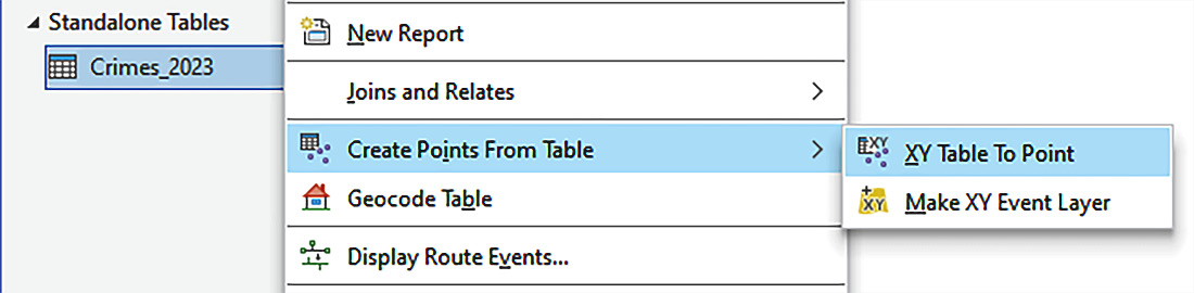 Figure 2.19 – Accessing the XY Table To Point tool